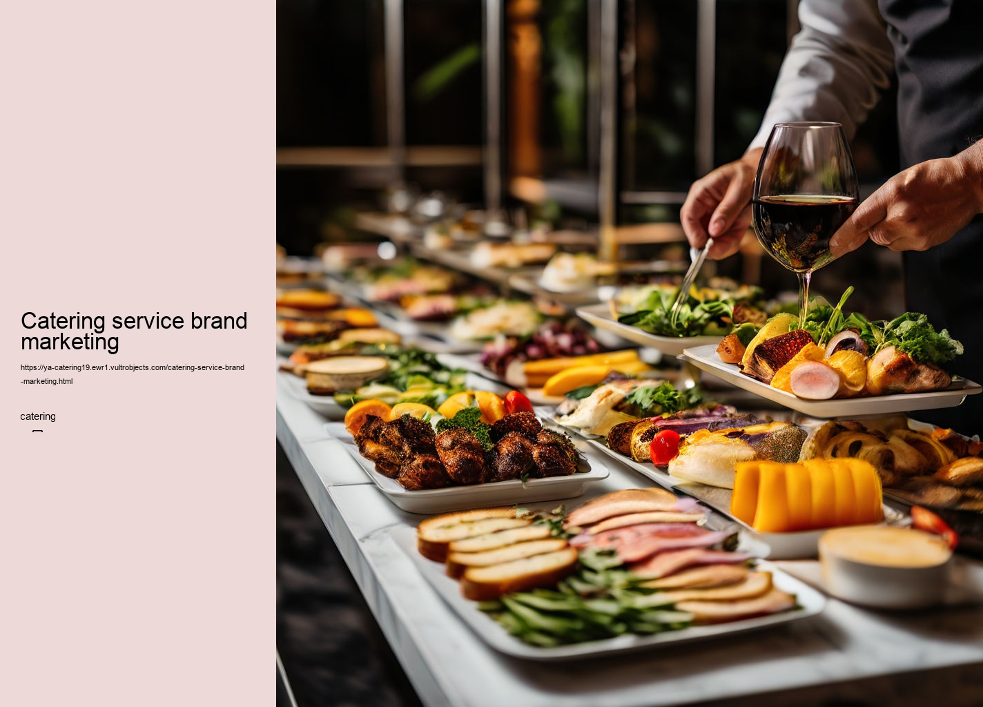 Catering service brand marketing